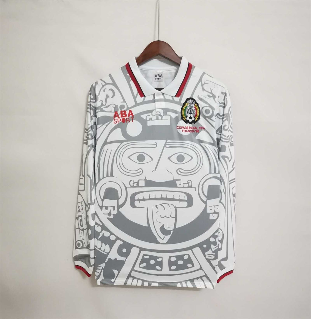 Mexique Maillot Manches Longues Extérieur Rétro 1998
