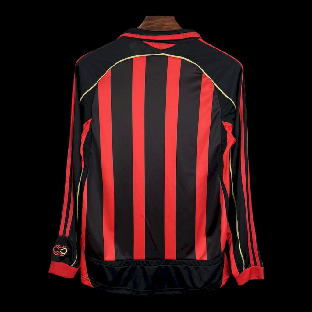 Milan AC Maillot Domicile Rétro Manches Longues 2006/2007