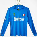 Naples Maillot Manches Longues Domicile Rétro 1987/1988