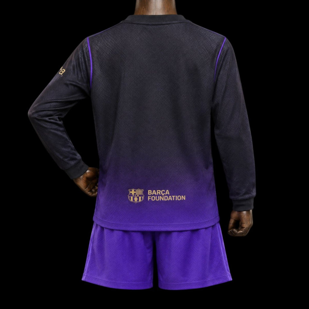 Barcelone Maillot Manches Longues Extérieur 26/27 – Enfant
