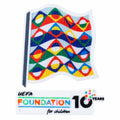 BADGE UEFA NATIONS LEAGUE + FOUNDATION FOR CHILDREN 10 YEARS ANNIVERSARY