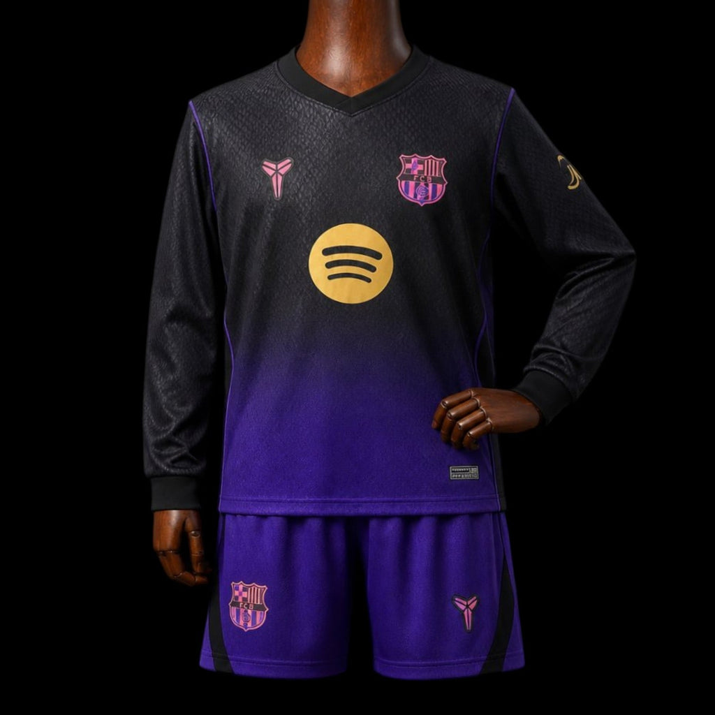 Barcelone Maillot Manches Longues Extérieur 26/27 – Enfant
