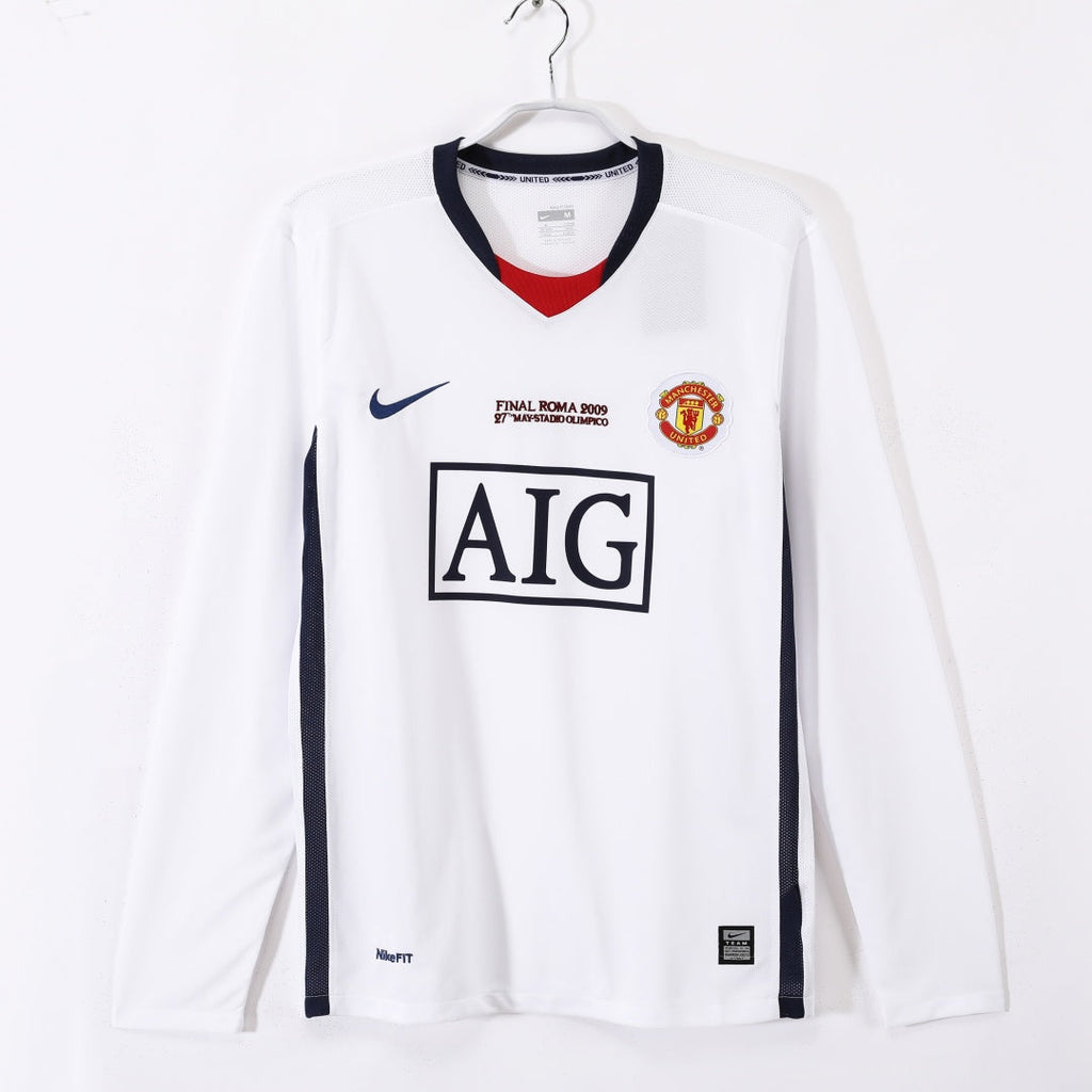 Manchester United Maillot Extérieur Rétro 08/09 – Manches Longues