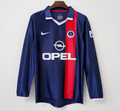 Paris SG Maillot Manches Longues Domicile Rétro 2001/2002