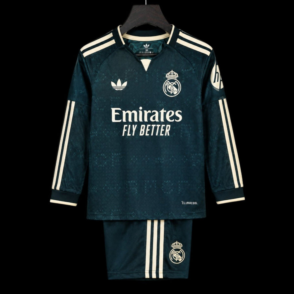 Real Madrid Maillot Manches Longues Extérieur 26/27 – Enfant