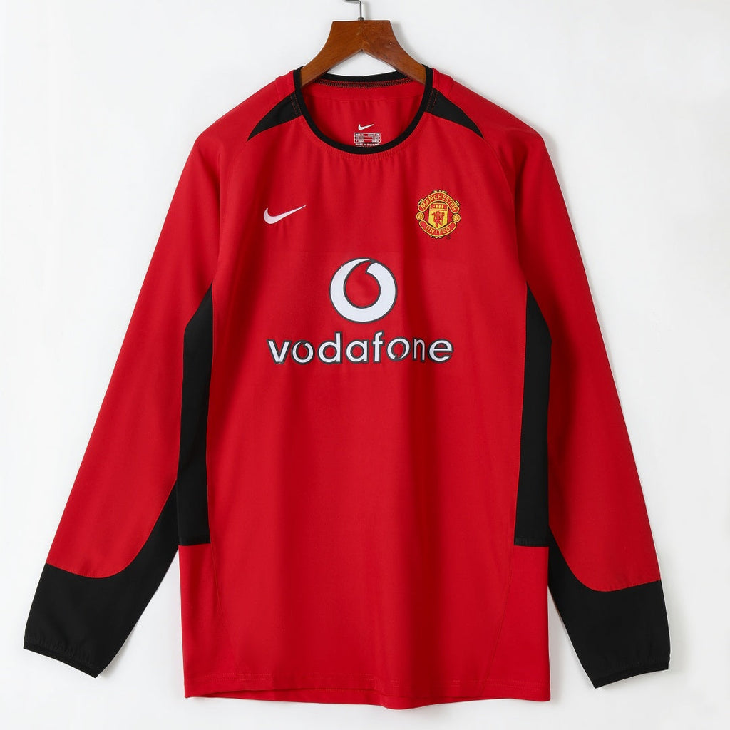 Manchester United Maillot Domicile Rétro 02/04 – Manches Longues