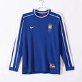 Brésil Maillot Manches Longues Extérieur Rétro 1998