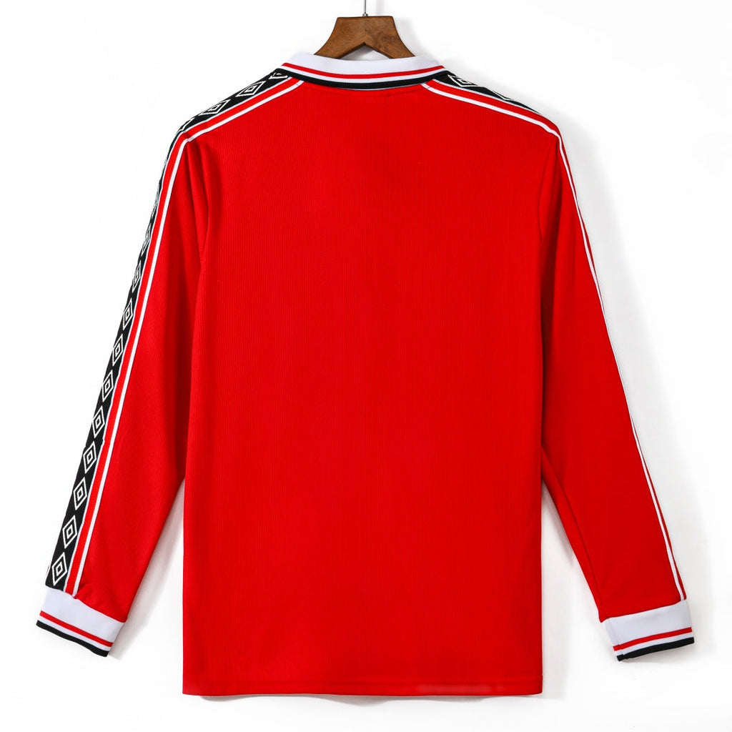 Manchester United Maillot Domicile Rétro 98/99 – Manches Longues