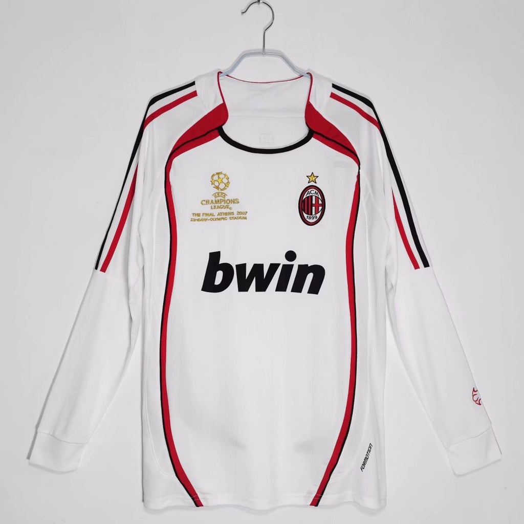 Milan AC Maillot Extérieur Rétro 06/07 – Manches Longues