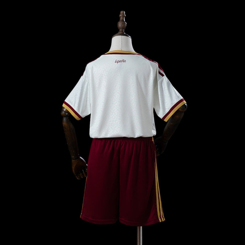 Espagne Maillot 2 Étoiles Extérieur CDM 26 – Enfant