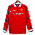 Manchester United Maillot Domicile Rétro 98/99 – Manches Longues