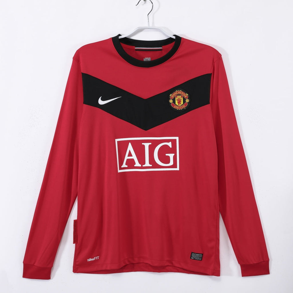 Manchester United Maillot Domicile Rétro 2010 – Manches Longues