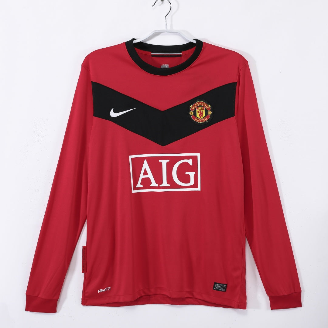 Manchester United Maillot Domicile Rétro 2010 – Manches Longues