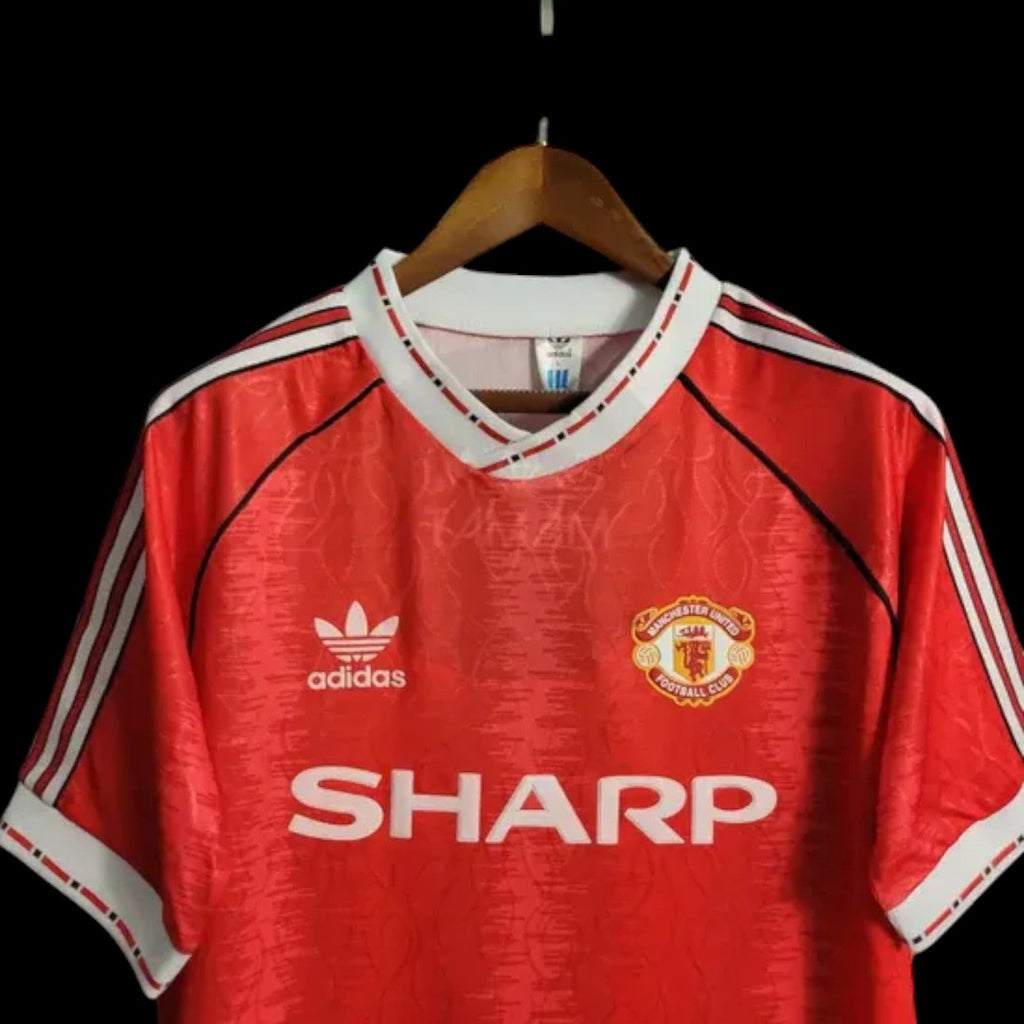 Manchester United Maillot Rétro 90/92